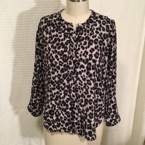 Old Navy leopard print blouse